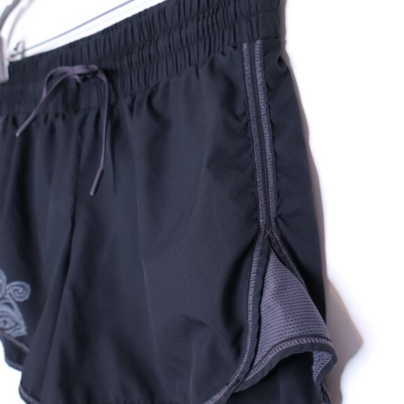 ATHLETA Tia Paisley Shorts Black Drawstring Lightweight Running Active Women's S - Picture 3 of 9